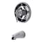 Kingston Brass Tub and Shower Faucet, 2, Wall Mount, Polished Chrome KB1631NLTO - alternate 1